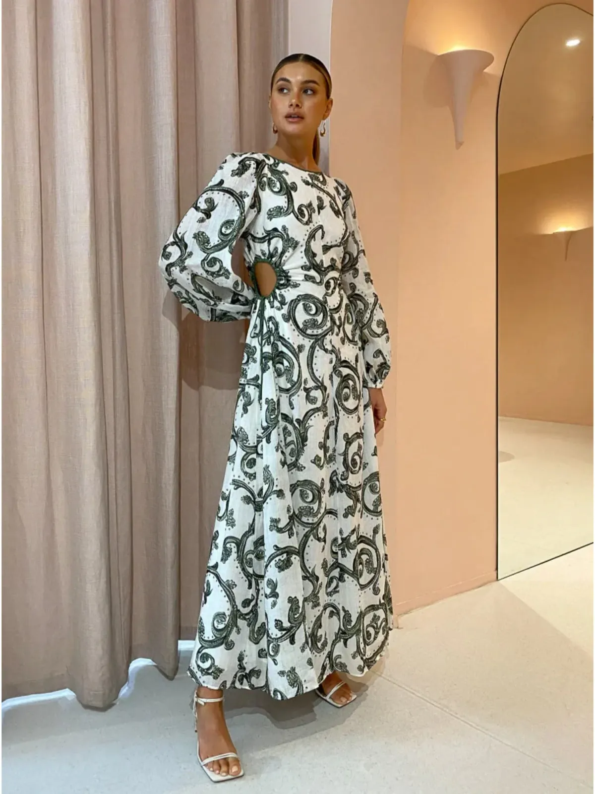 Kate Ford Zelie Cut Out Dress in Valentina Size AU 4 for rent on The Volte - main image