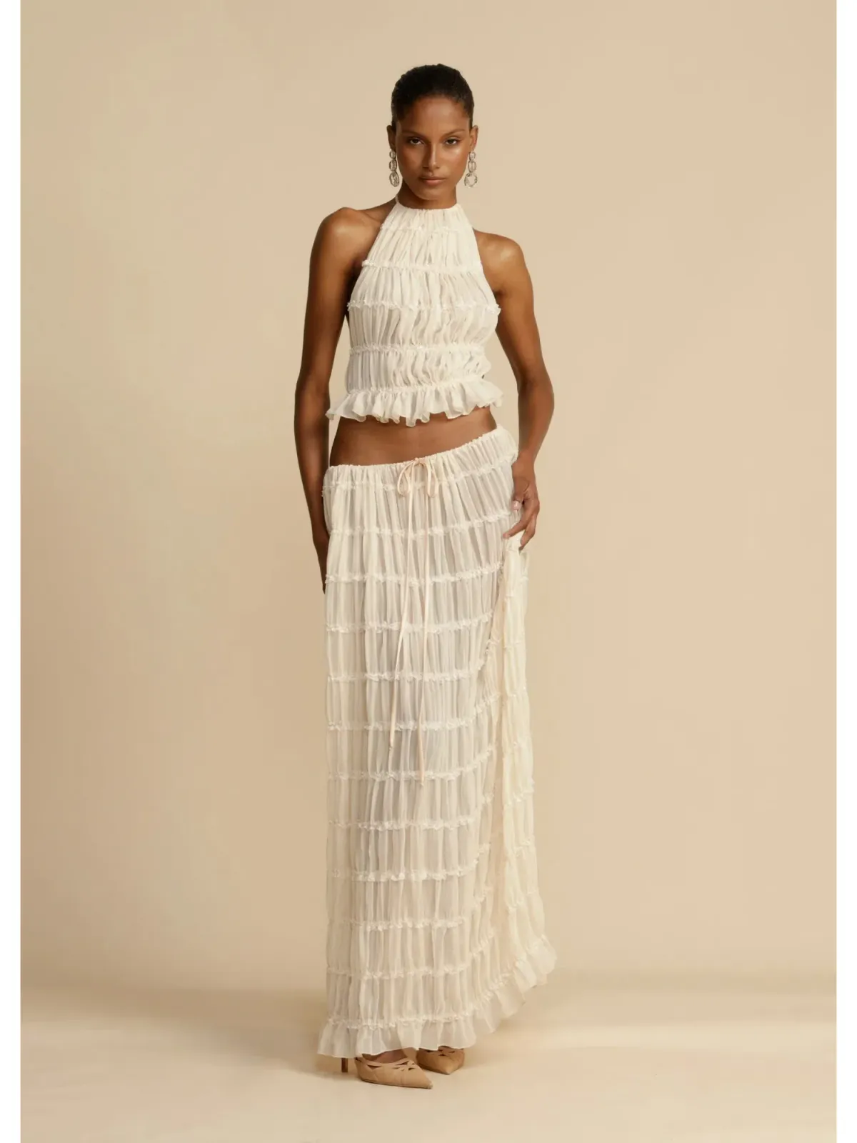 Arcini Ori Juliette Set in Cream Size Small / AU 8 for rent on The Volte - main image