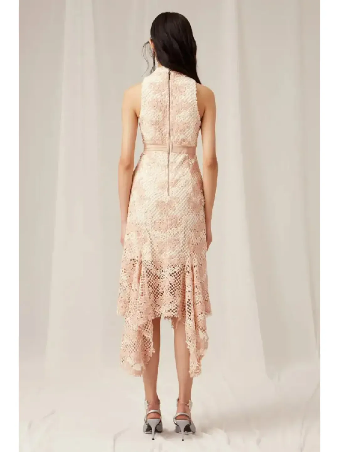Keepsake No Air Lace Dress Pink Size AU 6  for rent on The Volte - main image
