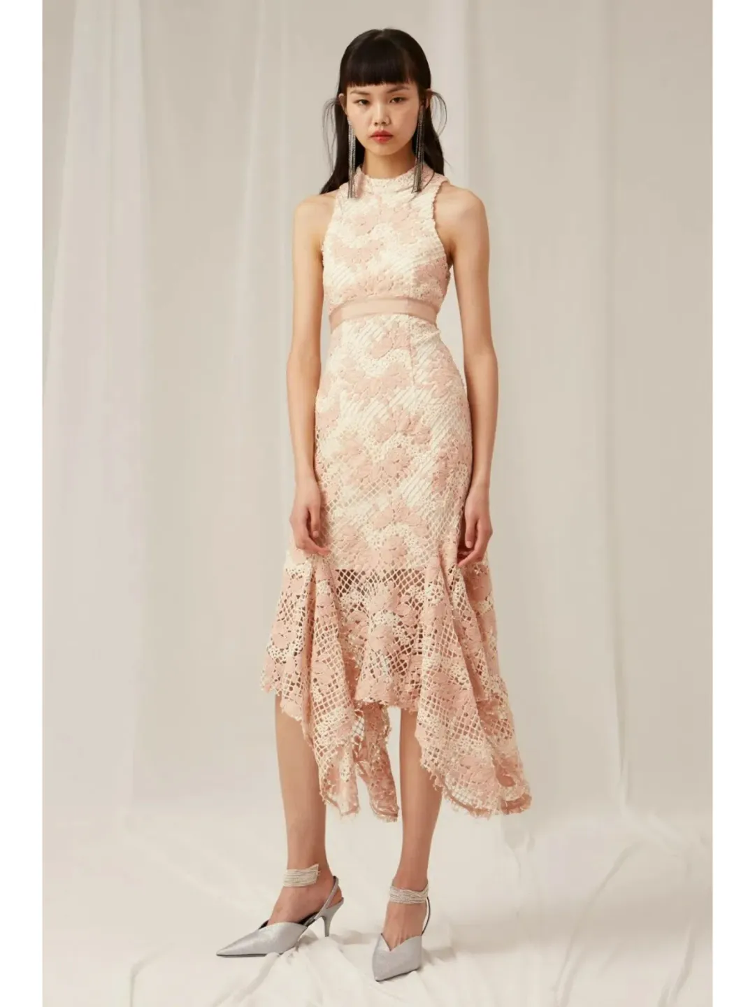 Keepsake No Air Lace Dress Pink Size AU 6  for rent on The Volte - main image