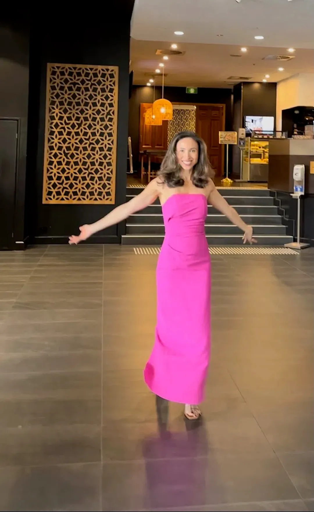 Manning Cartell Amplify Strapless Dress Boungavilla Size AU 6  for rent on The Volte - main image