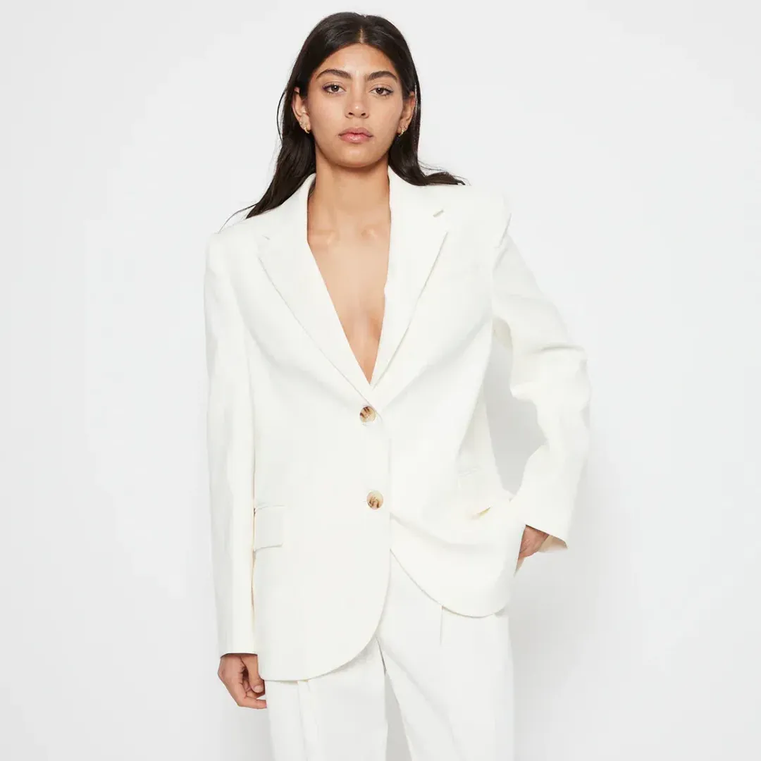 Camilla & Marc Raleigh Two-Piece Suit Cream Size 10  for rent on The Volte - main image