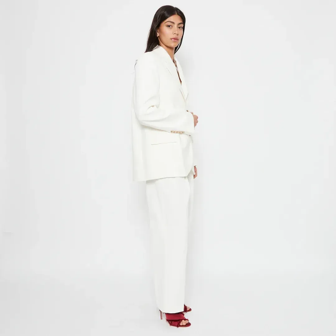 Camilla & Marc Raleigh Two-Piece Suit Cream Size 10  for rent on The Volte - main image