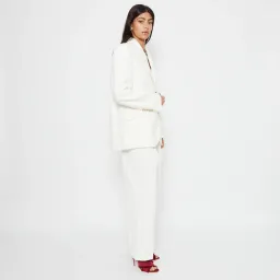Camilla & Marc Raleigh Two-Piece Suit Cream Size 10  for rent on The Volte - image 4