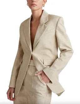 Camilla & Marc Abrera Two-Piece Suit Beige Size 8 for rent on The Volte - image 3