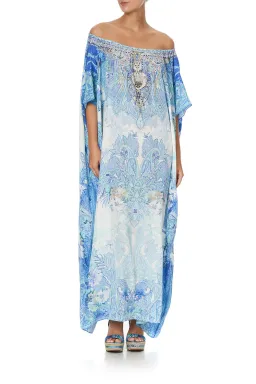Camilla Cali Dreaming Kaftan Blue Print One Size for rent on The Volte - image 1