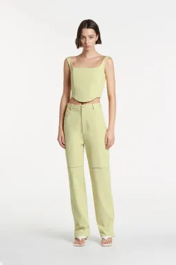 Sir the Label Set - Esther Structured Bodice & Pants Set in Pistachio Size 1 / AU 8 for rent on The Volte - image 1