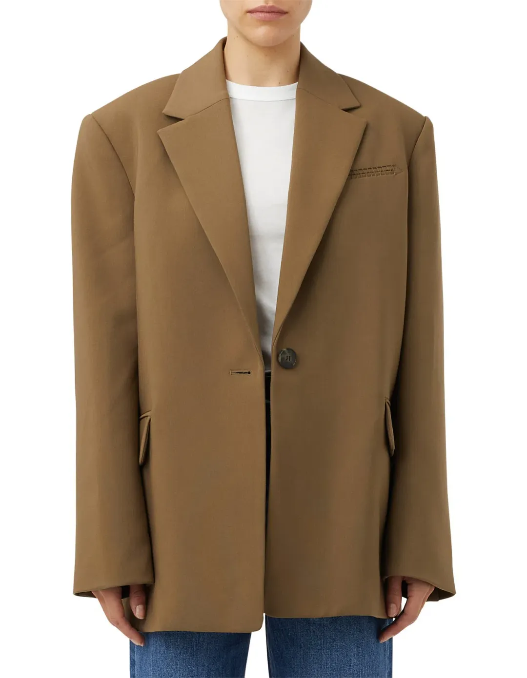 Camilla and Marc Cicely Tailored Blazer Dark Mustard Yellow Size 6 for rent on The Volte - main image