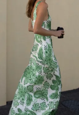 Hansen and Gretel Patricia Bias Cut Maxi Dress Greenhouse Size L / AU 12 for rent on The Volte - image 8