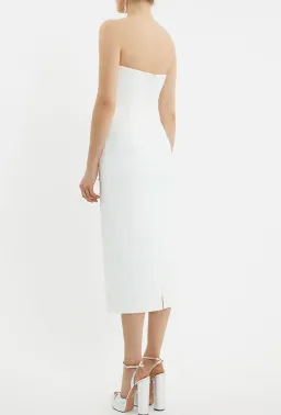 Rebecca Vallance Ophelia Midi Dress White Size 8 for rent on The Volte - image 3