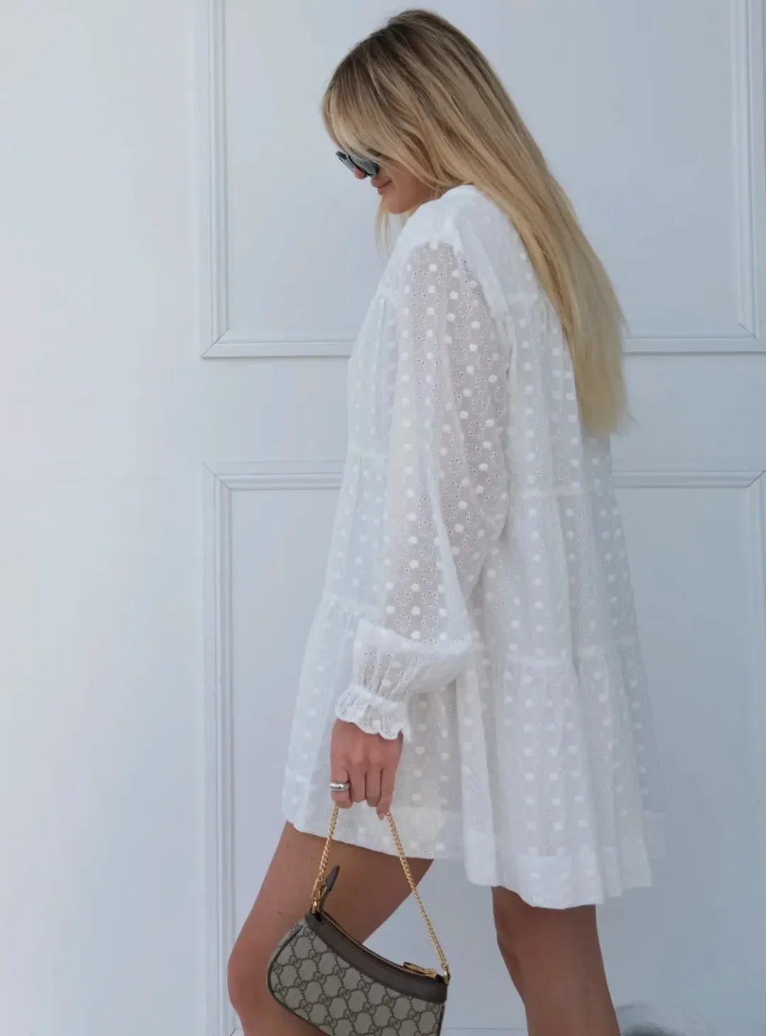 Lunar Fox Maeve Mini Dress White Size 20 for rent on The Volte - main image