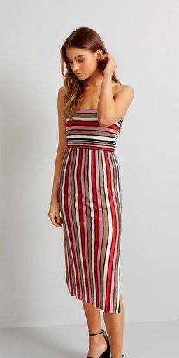 Kookai Puerto Rico Dress Red Stripe Size 8 for rent on The Volte - image 2