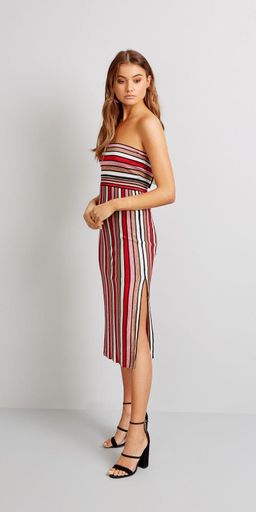 Kookai Puerto Rico Dress Red Stripe Size 8 for rent on The Volte - image 1