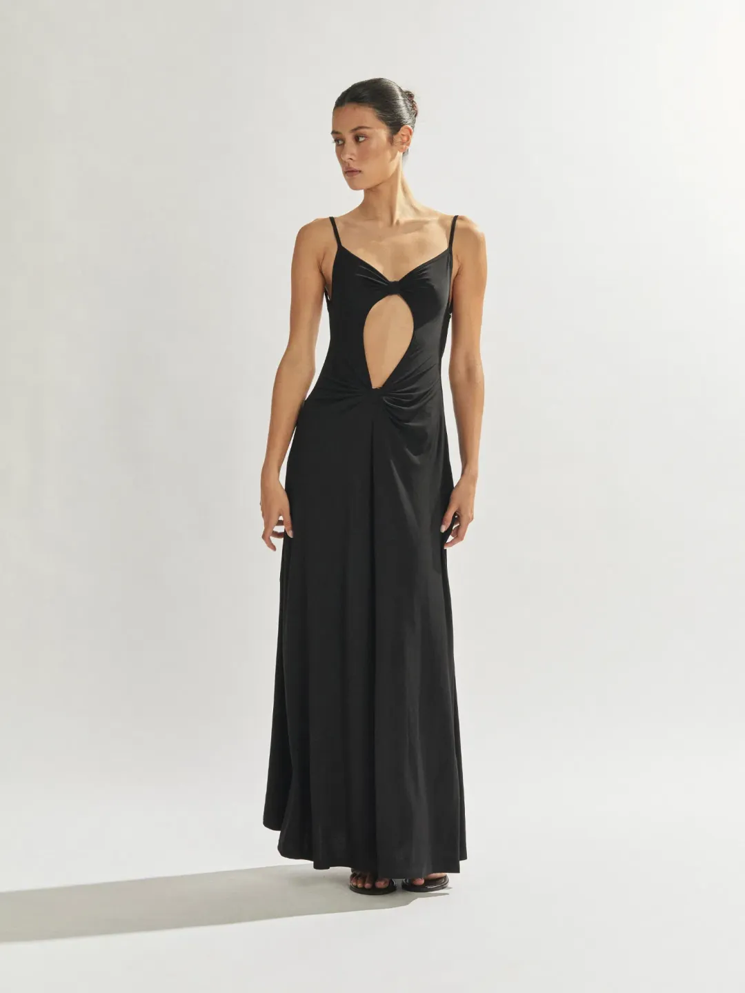One Mile the Label Sammy Maxi Dress in Black Size AU 8 for rent on The Volte - main image