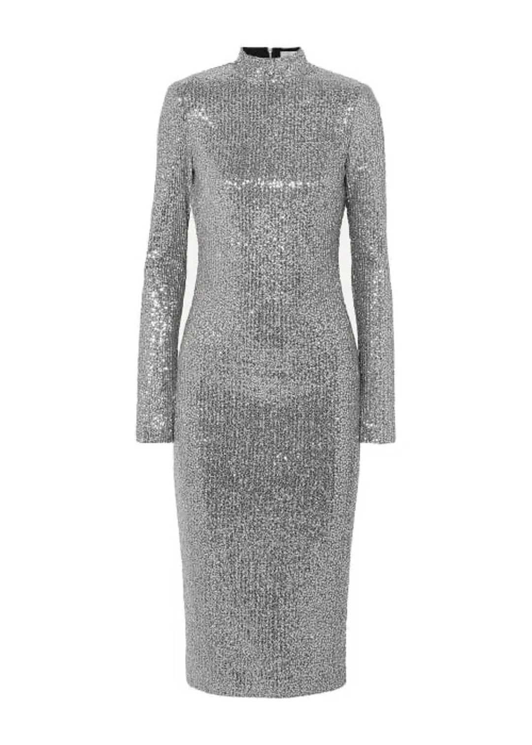 Rebecca Vallance Andree Sequined Dress Silver Size AU 6 for rent on The Volte - main image