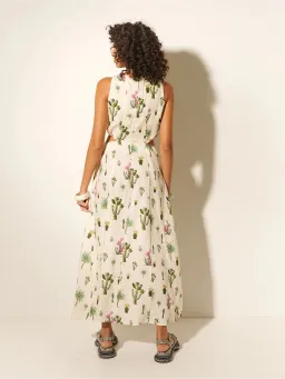 Kivari Saguaro Cut Out Maxi Dress in Print Size AU 8 for rent on The Volte - image 4