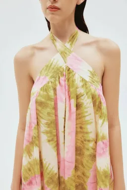 Alemais Flash Tie Neck Midi Dress in Multi Size AU 12   for rent on The Volte - image 3