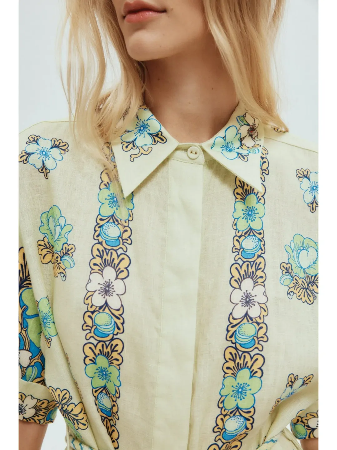 Alemais Velma Shirtdress in Print Size AU 10 for rent on The Volte - main image