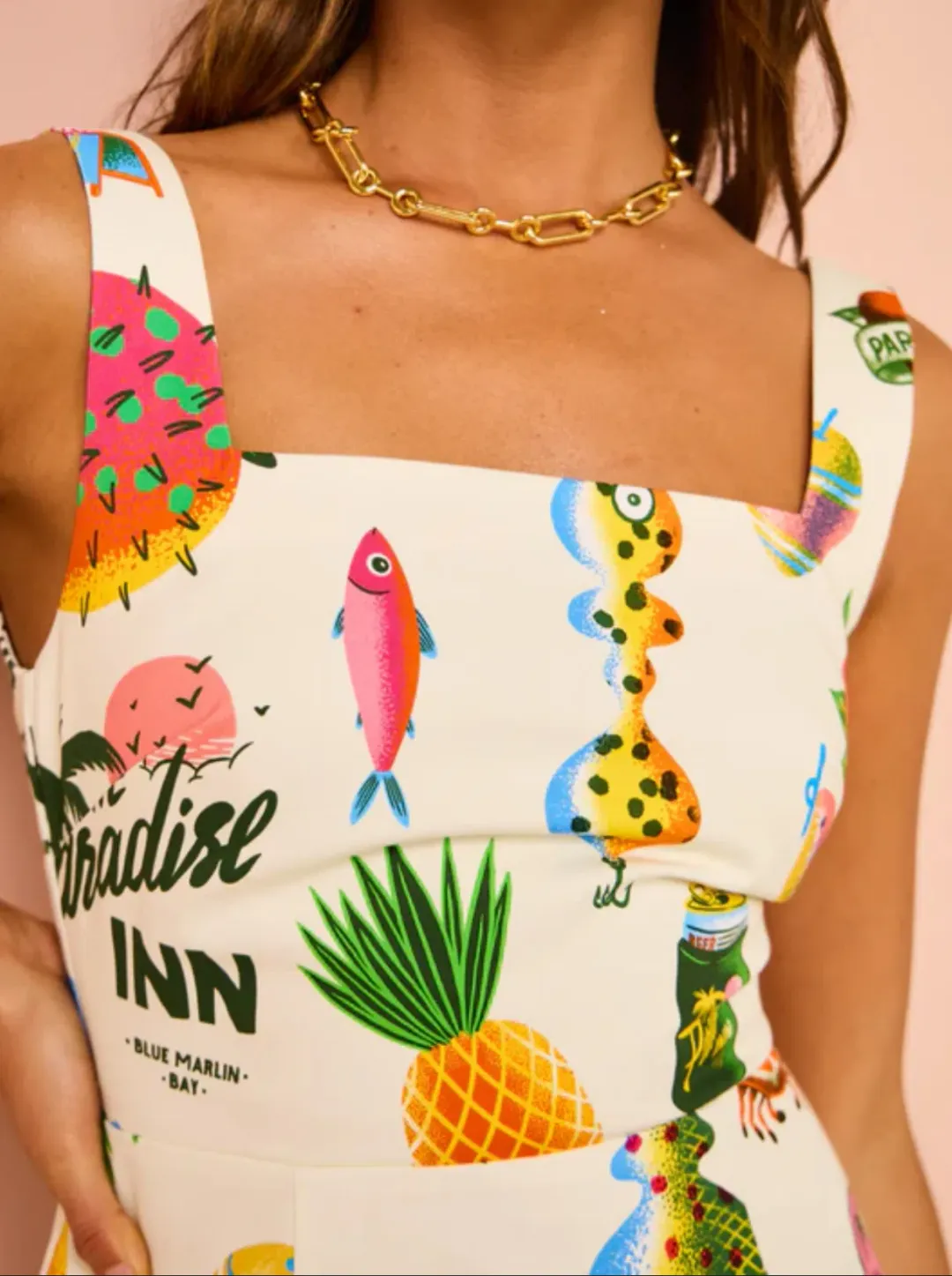 Alemais Samaki Mini Dress in Print Size AU 12 for rent on The Volte - main image