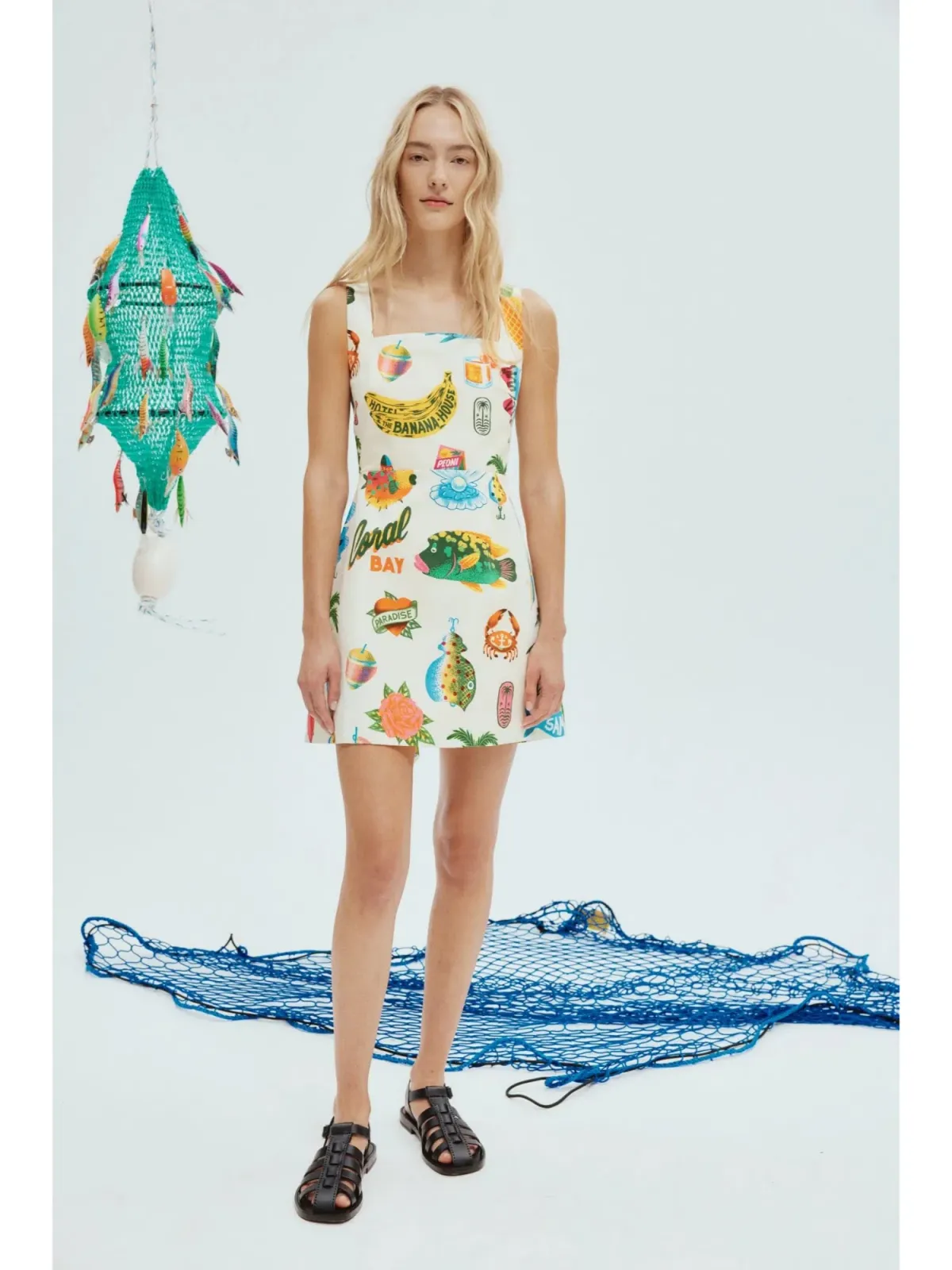 Alemais Samaki Mini Dress in Print Size AU 8 for rent on The Volte - main image