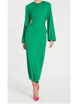 Rebecca Vallance Edie Cut Out Midi Dress in Green Size AU 8 for rent on The Volte - image 1