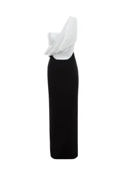 Solace London Kara Maxi Dress Black/Cream Size AU 12 for rent on The Volte - image 4