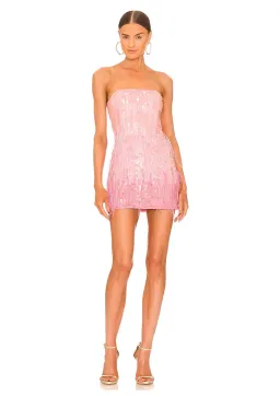 Retrofete Anastasia Mini Dress Bubblegum Pink Size S / AU 8 for rent on The Volte - image 1