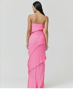 Suboo Tanya Strappy Cowl Neck Midi Dress Rose PInk Size S / AU 8 for rent on The Volte - image 3
