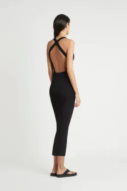Sir The Label Marcelle Open Back Dress Black Size 1 / AU 8  for rent on The Volte - image 2