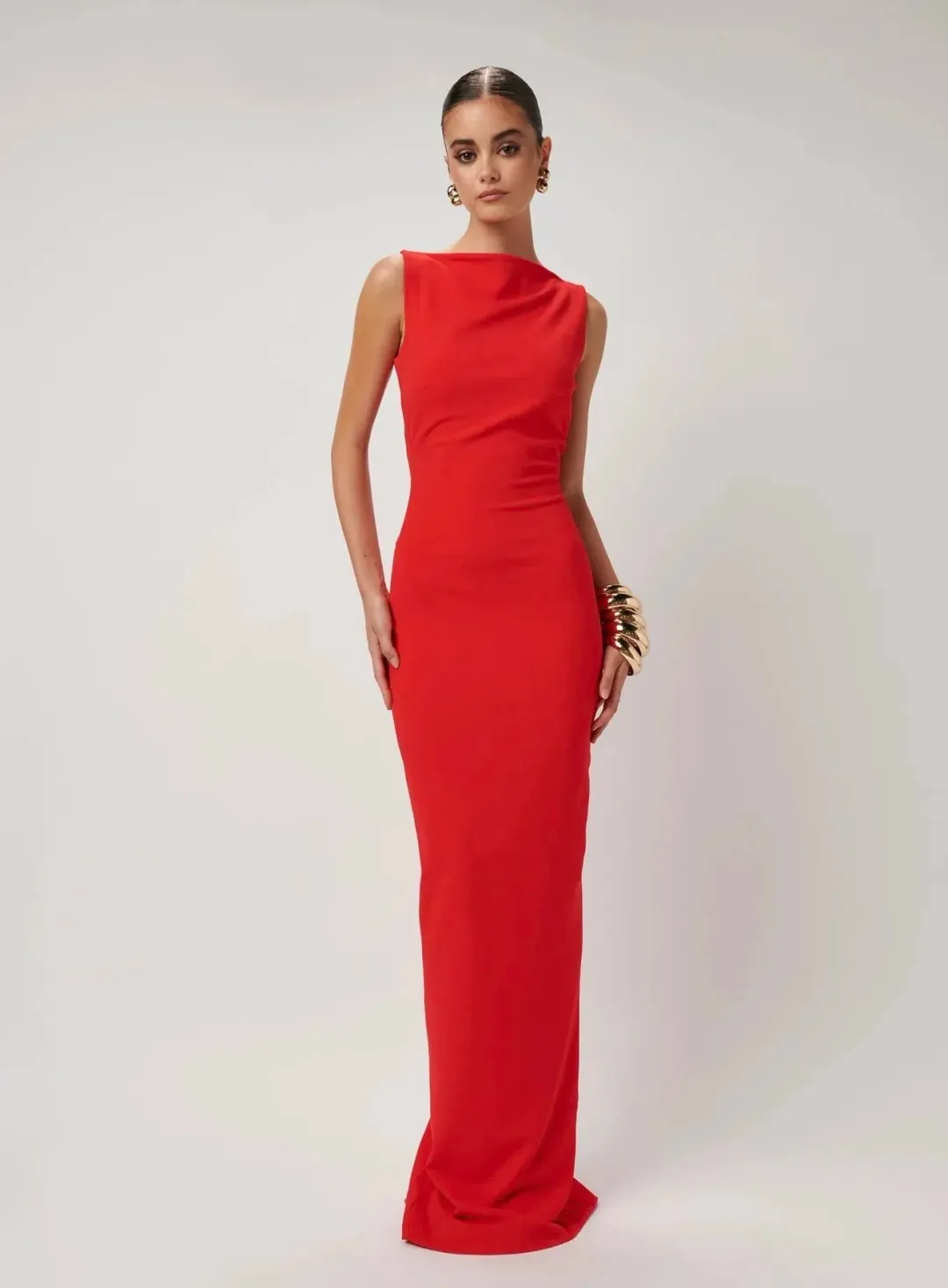 Effie Kats Verona Gown Cherry Red Size S / AU 8 for rent on The Volte - main image