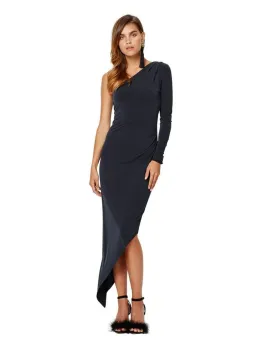 Bec & Bridge Asymmetrical Dress Black Size AU 8 for rent on The Volte - image 1