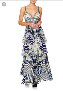 Camilla Tie The Knot Gathered Tiered Dress for rent on The Volte - image 1