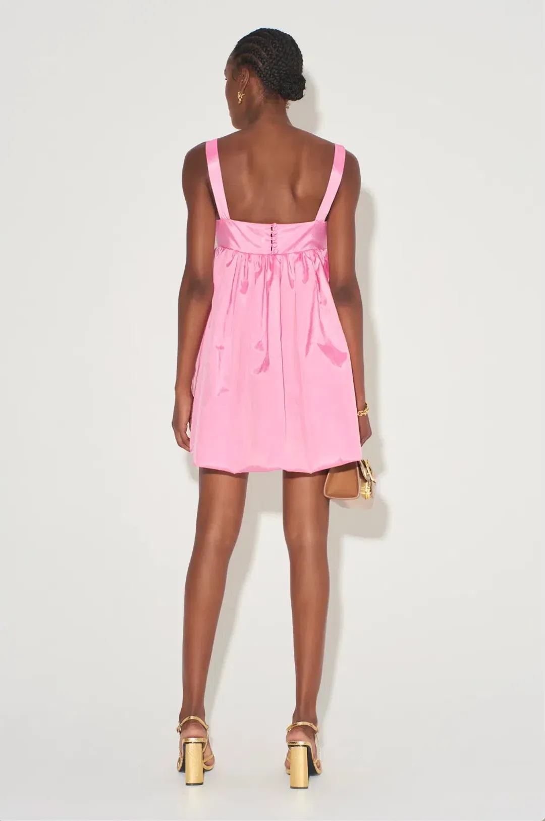 Hansen & Gretel Arlette Mini Dress Pink Size M/ AU 10 for rent on The Volte - main image