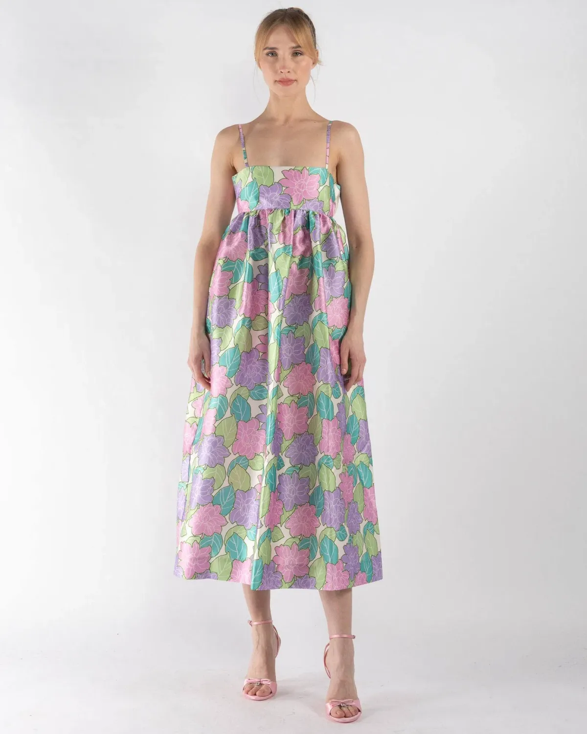 Alemais Luella Midi Dress Floral Size 10 for rent on The Volte - main image