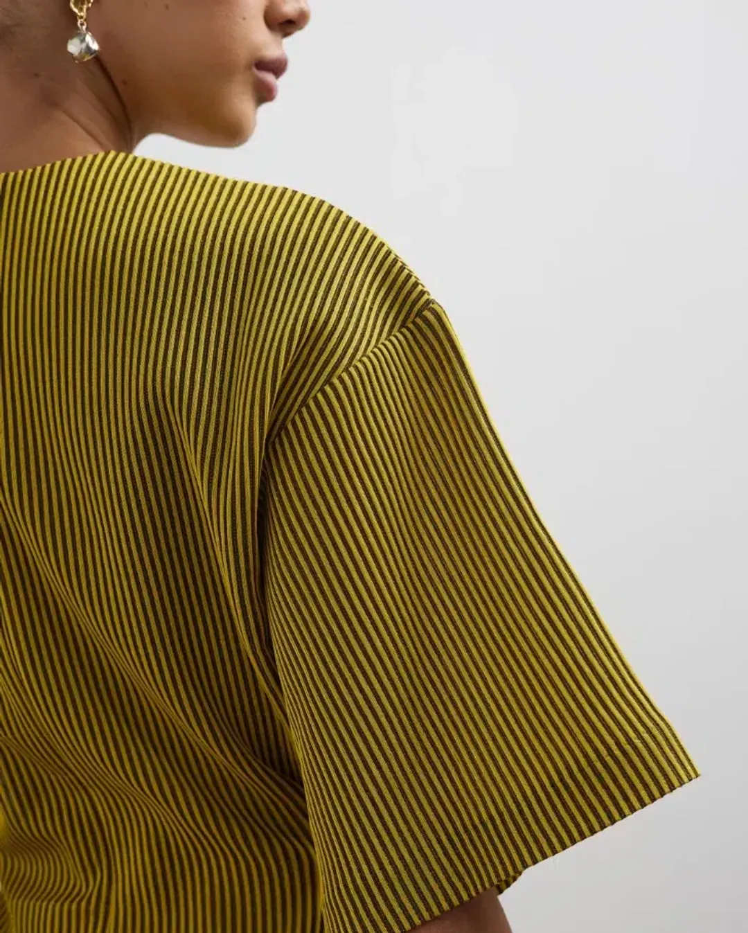 Camilla and Marc Izaro Cut Out Mini Dress Stripe Size 8 for rent on The Volte - main image