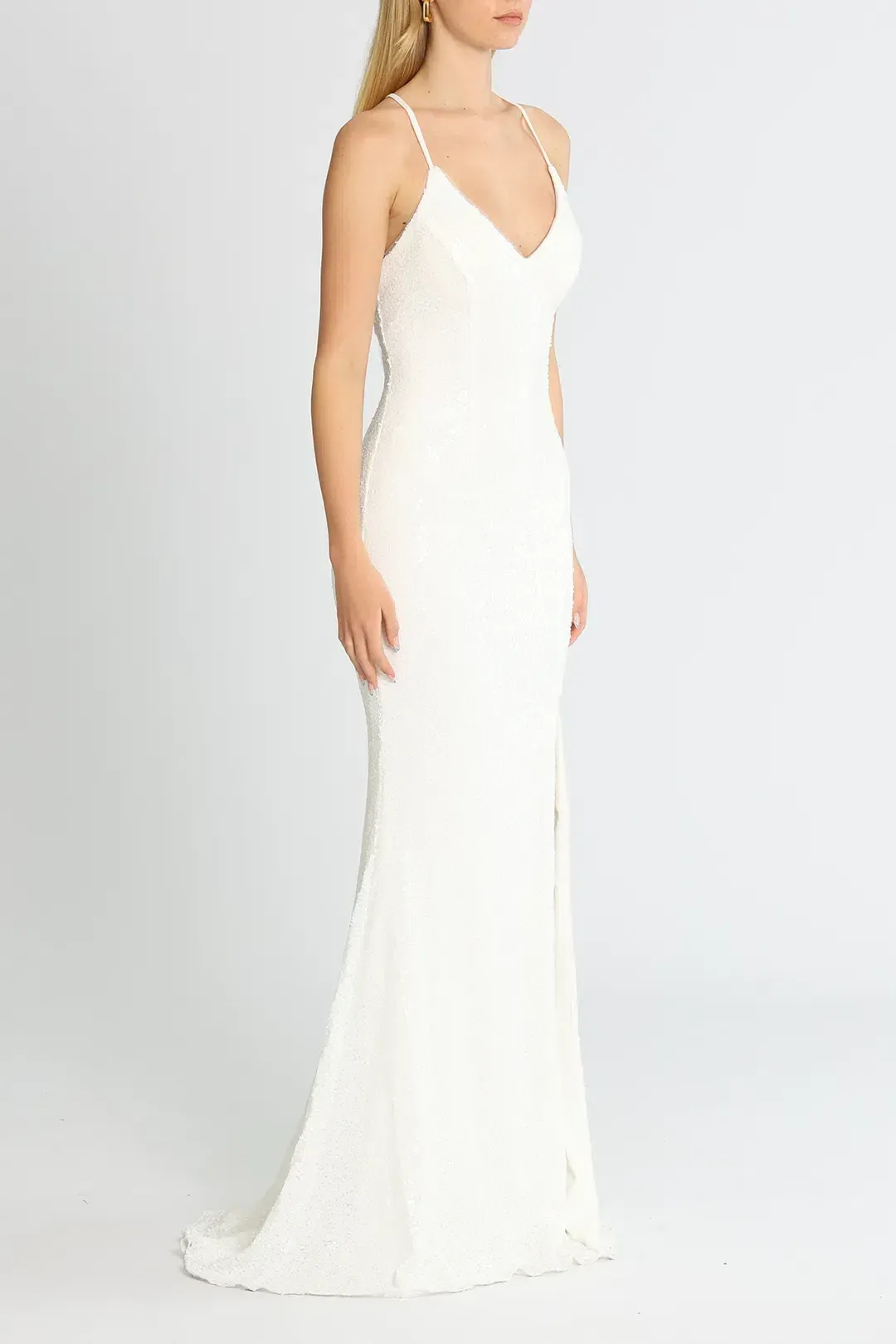 Tania Olsen India Gown in White Size 12 for rent on The Volte - main image