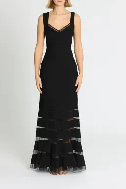 Tadashi Shoji Annika Dress in Black Size 8 for rent on The Volte - image 1