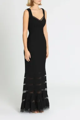 Tadashi Shoji Annika Dress in Black Size 8 for rent on The Volte - image 2