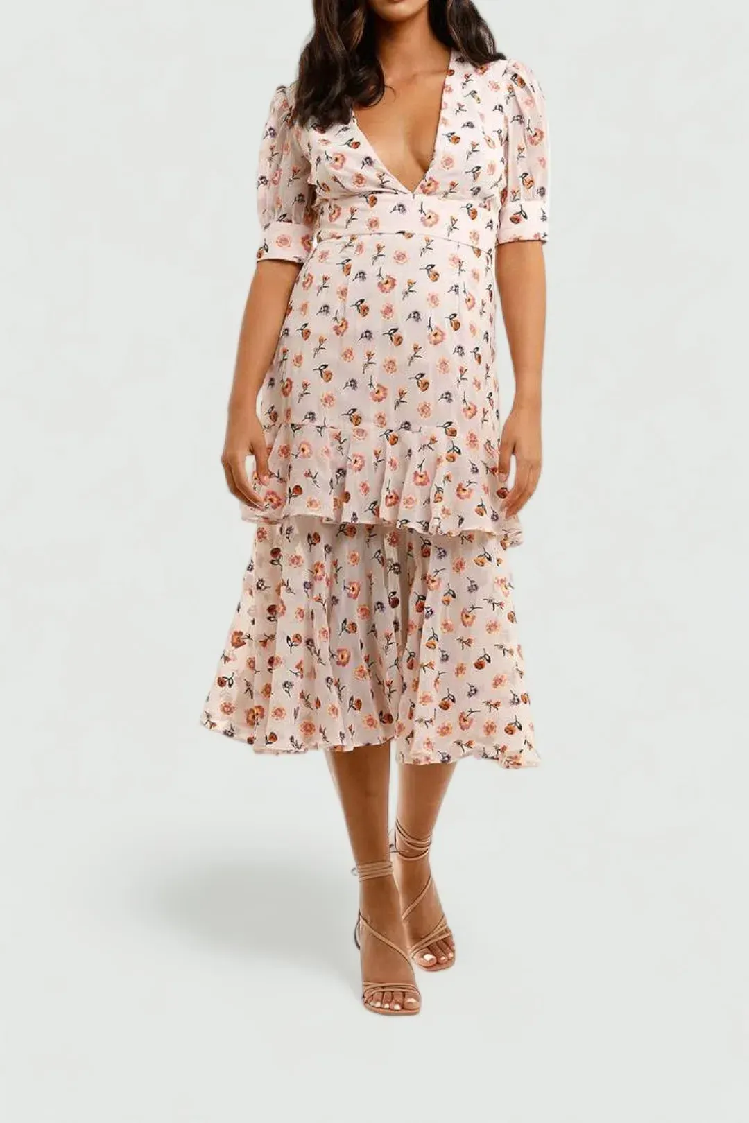 Talulah Follow You Midi Dress Floral Size 8 for rent on The Volte - main image