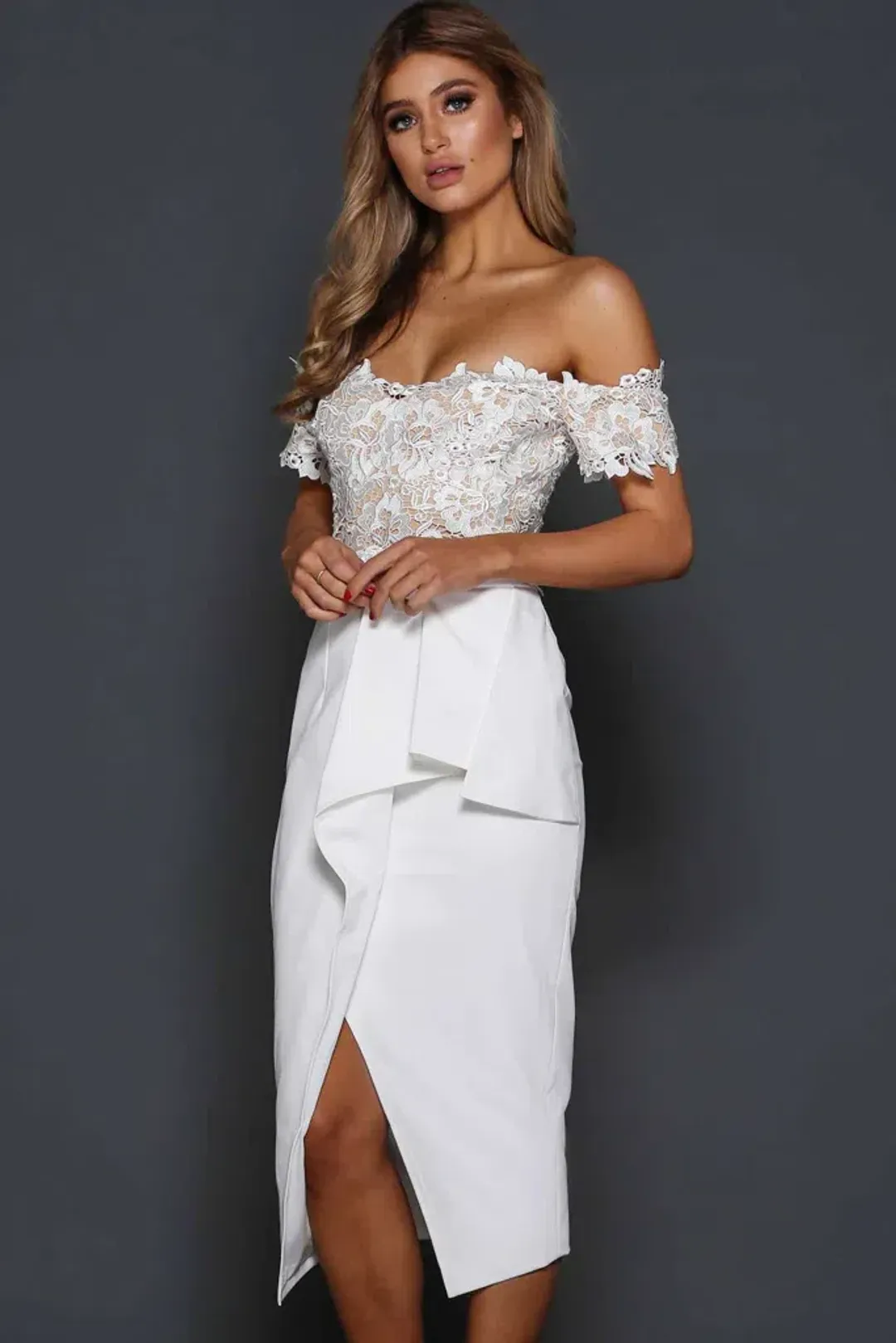 Elle Zeitoune Tango Dress White Size 6 for rent on The Volte - main image