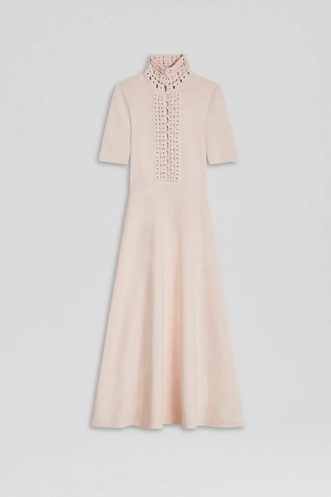 Scanlan Theodore Crepe Knit Daisy Soft Dress Blush Size L/AU 12 for rent on The Volte - main image
