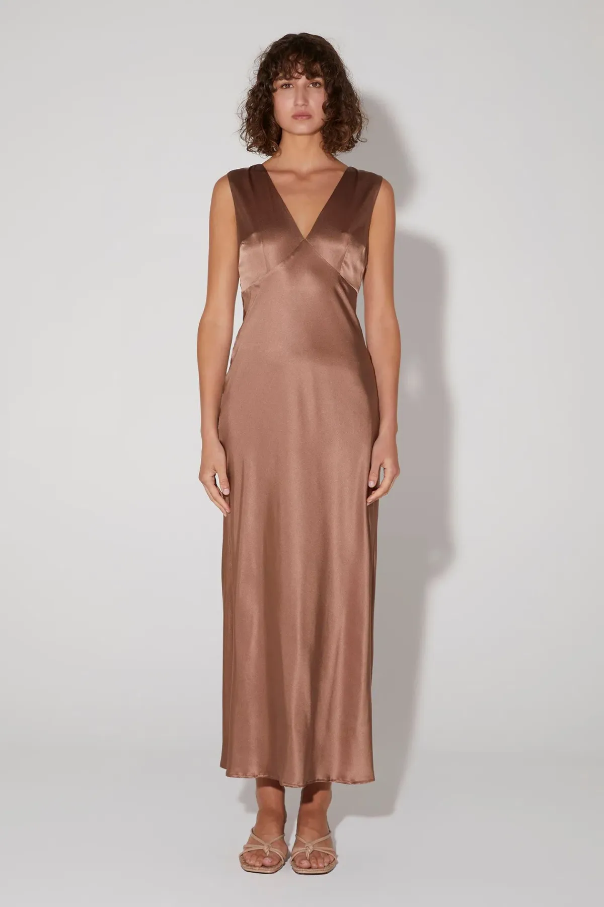 Hansen and Gretel Jessa Dress Brown Size XS/ AU 6 for rent on The Volte - main image