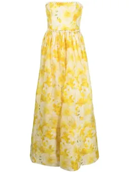 Zimmermann Wonderland Shell Embellished Silk Blend Gown Yellow Size 3 / AU 14 for rent on The Volte - image 6