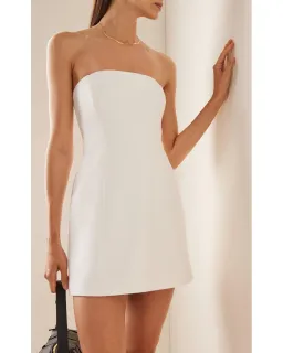 Sir the Label Esther Strapless Mini Dress Ivory Size 0/AU 6 for rent on The Volte - image 1