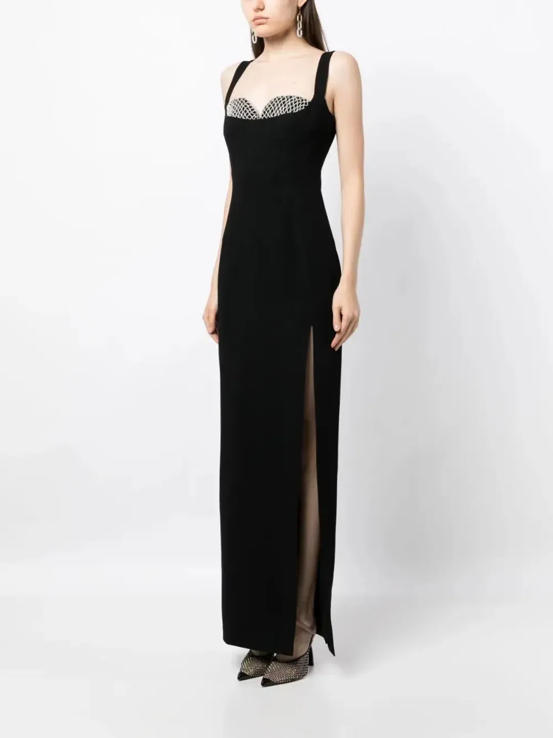 Rachel Gilbert Eli Gown Black Size 10 for rent on The Volte - main image