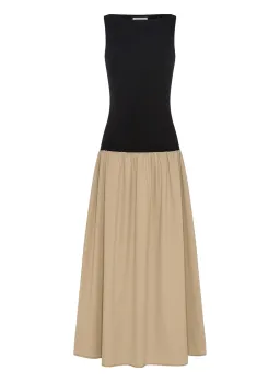Anna Quan Juliana Two Tone Dress Latte Size 8 for rent on The Volte - image 4