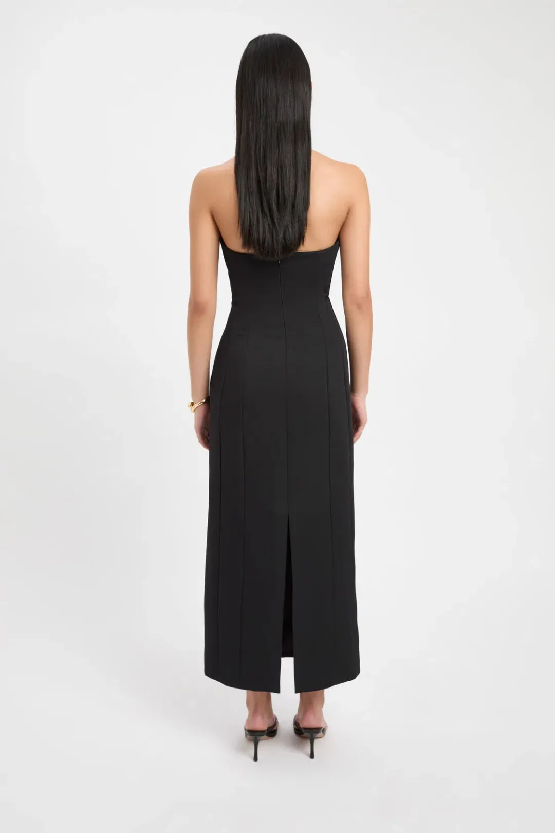 Kookai Oyster Strapless Midi Dress Black Size 34 / AU 6 for rent on The Volte - main image
