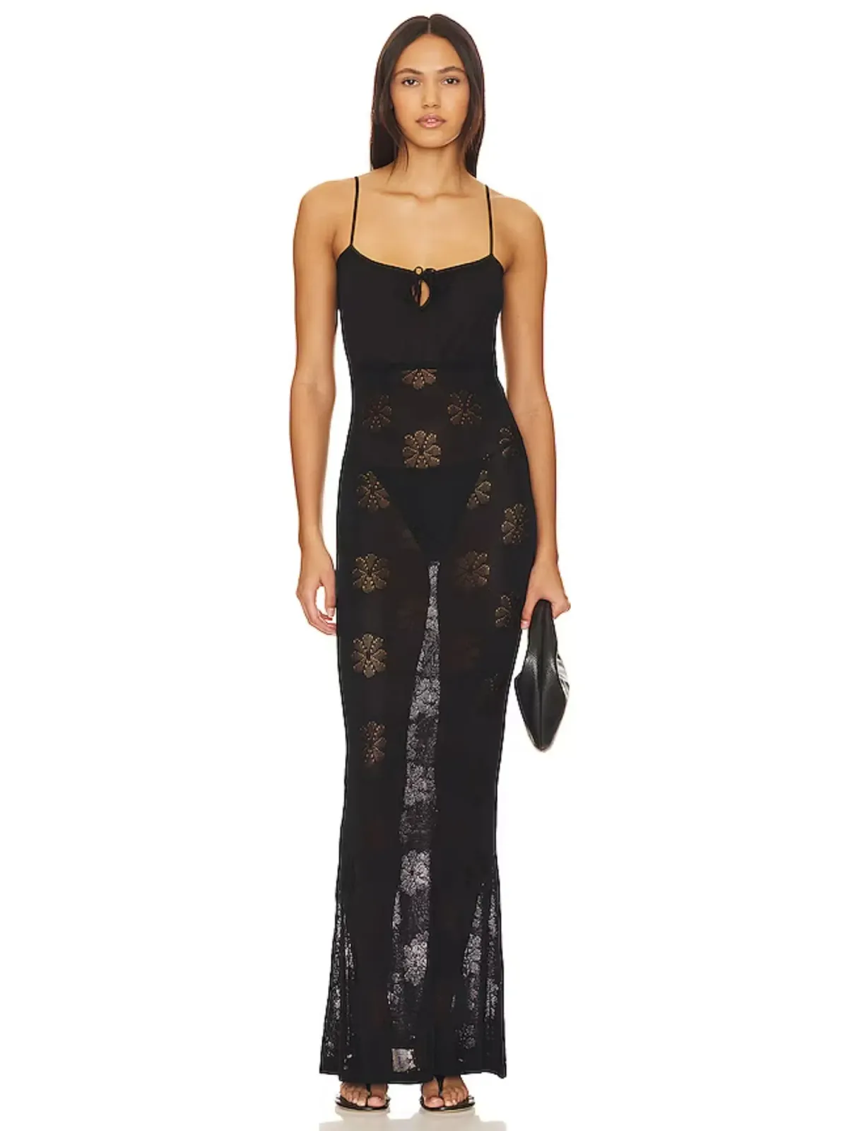 Asta Resort Cecilia Dress Black Size AU 6 for rent on The Volte - main image