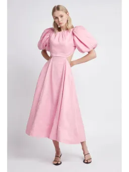 Aje Serendipity Cut Out Dress Pink Musk Size AU 8  for rent on The Volte - image 1