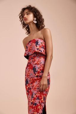 C/MEO Collective Entice Midi Dress Floral Size 6 for rent on The Volte - image 2